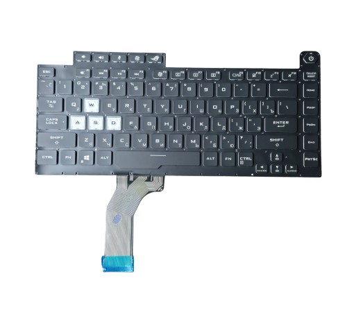 Клавиатура Asus ROG Strix Scar III G512 G531 GL531 RU/EN с RGB подсветкой (V184262GS1) Толстый шлейф подсветки