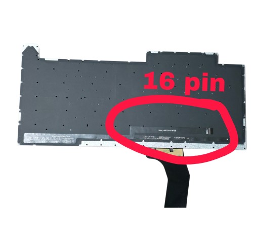 Клавиатура Asus ROG Strix Scar III G512 G531 GL531 RU/EN с RGB подсветкой (V184262GS1) Толстый шлейф подсветки