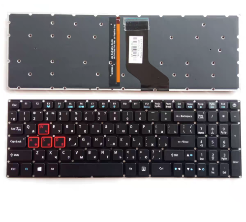 Клавиатура для Acer Aspire VN7-593G, VN7-571G (RU, с подсветкой) Клавиатура для Acer Aspire VN7-593G, VN7-571G (RU, с подсветкой)