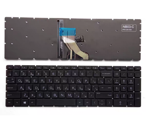Клавиатура для ноутбука HP Pavilion 15-DK, 15-EC, 15-CX, 15-DA — с подсветкой, RU