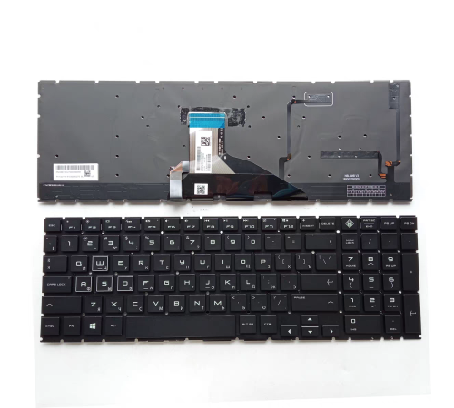 Клавиатура для ноутбука HP Omen 15-DC, 15-DH (L32774-251) - с подсветкой белая RU