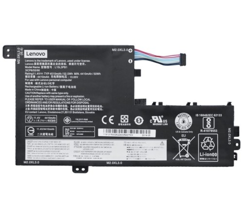 Аккумулятор Lenovo L15L3PB0 / L15M3PB0 11.25V 4670mAh (52.5Wh) для Yoga 520 и IdeaPad