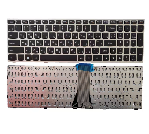 Клавиатура для ноутбука Lenovo IdeaPad G50-70 RU (серебристая)