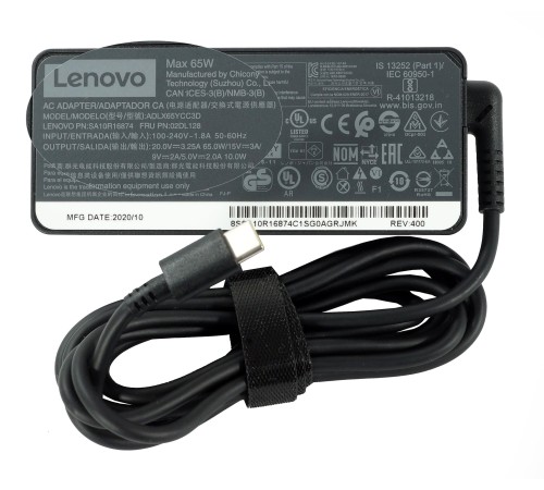 Блок питания Lenovo Type-C 65W 20V 3.25A (ADLX65YCC3A / 01FR026 / SA10M13950 и др.) Блок питания Lenovo Type-C 65W 20V 3.25A (ADLX65YCC3A / 01FR026 / SA10M13950 и др.)