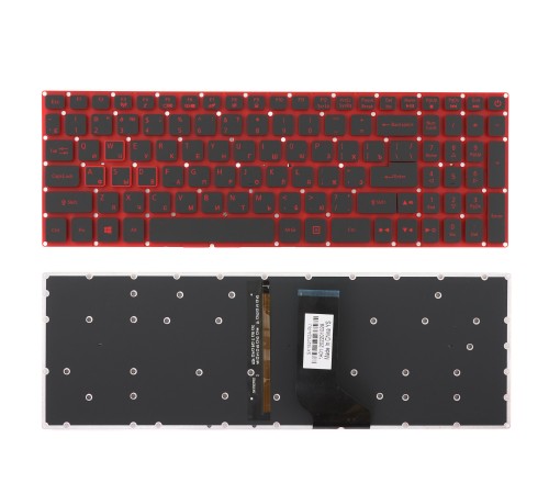 Клавиатура с красной подсветкой для Acer Nitro 5 AN515-41, AN515-42, AN515-51, AN515-52 (RU)